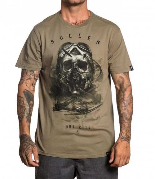 AIR FIGHT TEE MILITARY GREEN