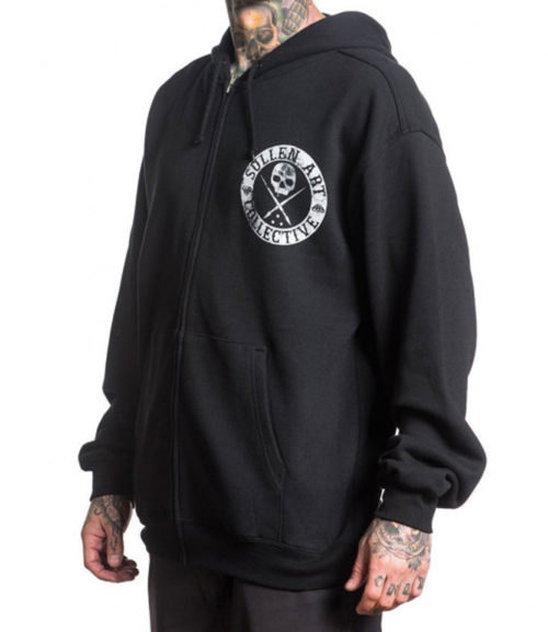 BOH LT. WT. ZIP HOODIE BLACK