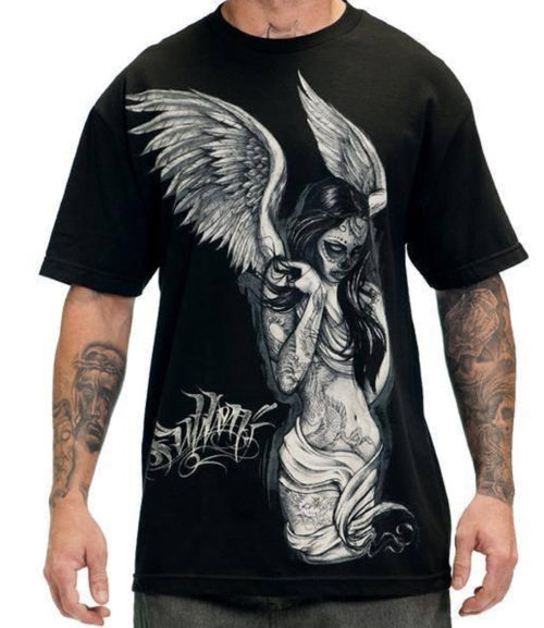 FALLEN ANGEL S/S TEE BLACK